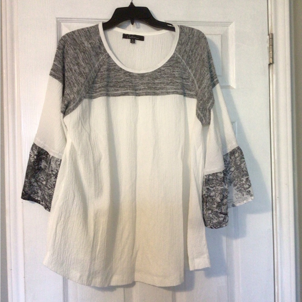 2/$15, 3/$21 Calessa black white tunic